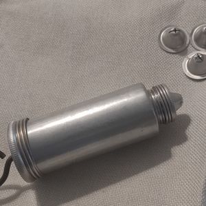 Vintage Silver Aluminum Cake Decorator w/4 Tips for Cakes Cookies Pastries